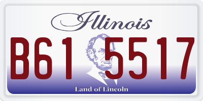 IL license plate B615517