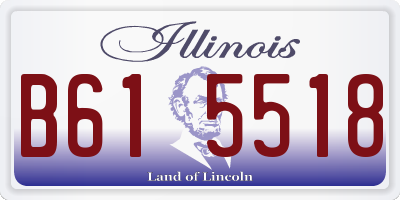 IL license plate B615518