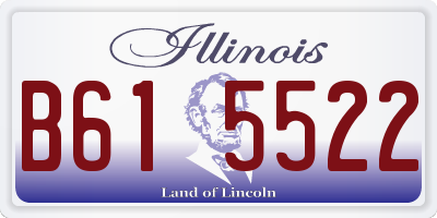 IL license plate B615522