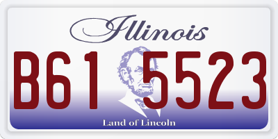 IL license plate B615523