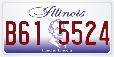 IL license plate B615524