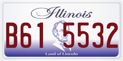IL license plate B615532