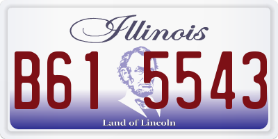 IL license plate B615543
