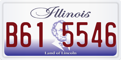 IL license plate B615546