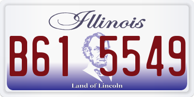 IL license plate B615549