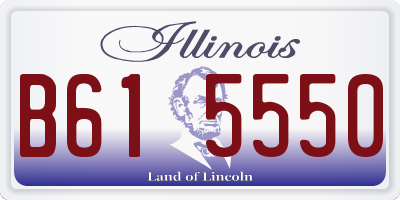 IL license plate B615550