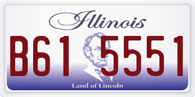 IL license plate B615551