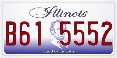IL license plate B615552