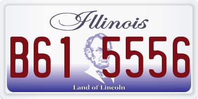 IL license plate B615556