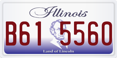 IL license plate B615560