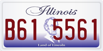 IL license plate B615561
