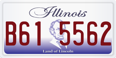 IL license plate B615562