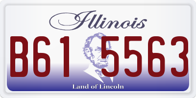 IL license plate B615563