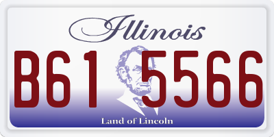 IL license plate B615566
