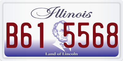 IL license plate B615568