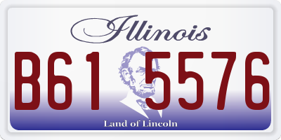 IL license plate B615576