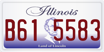 IL license plate B615583