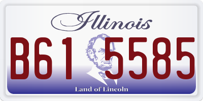 IL license plate B615585