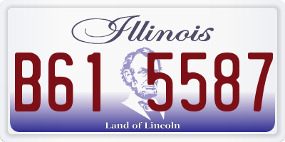 IL license plate B615587