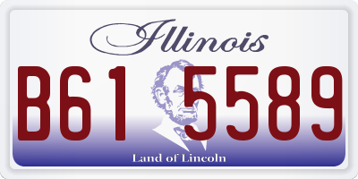 IL license plate B615589
