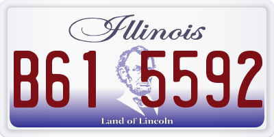 IL license plate B615592