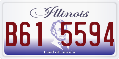 IL license plate B615594