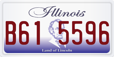 IL license plate B615596