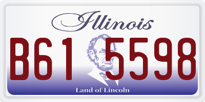 IL license plate B615598
