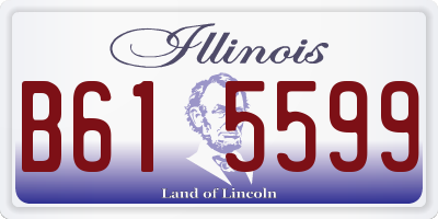 IL license plate B615599