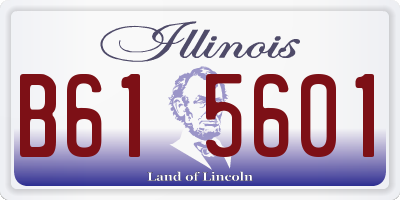 IL license plate B615601