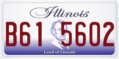 IL license plate B615602