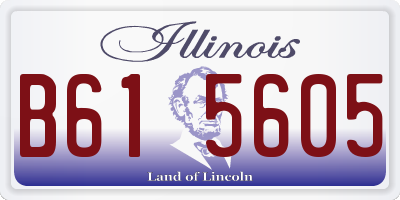 IL license plate B615605