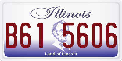 IL license plate B615606