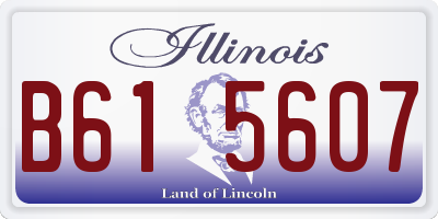 IL license plate B615607