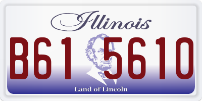 IL license plate B615610