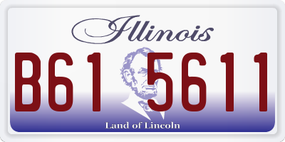 IL license plate B615611