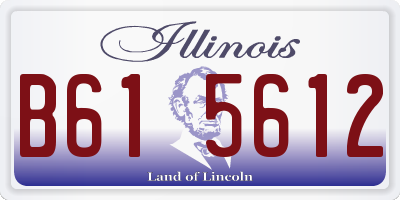IL license plate B615612