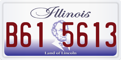 IL license plate B615613