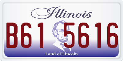 IL license plate B615616