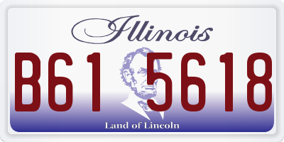 IL license plate B615618