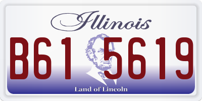 IL license plate B615619