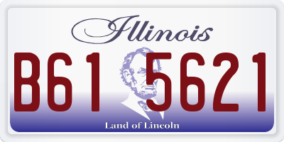 IL license plate B615621