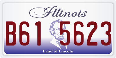 IL license plate B615623