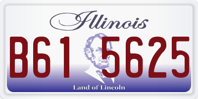 IL license plate B615625