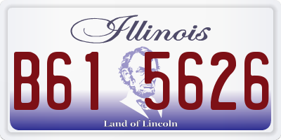 IL license plate B615626