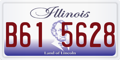 IL license plate B615628