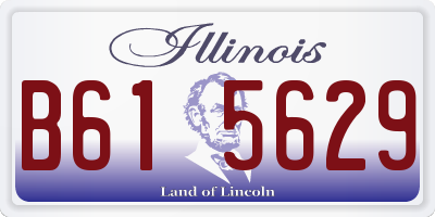 IL license plate B615629