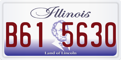 IL license plate B615630