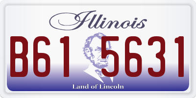 IL license plate B615631