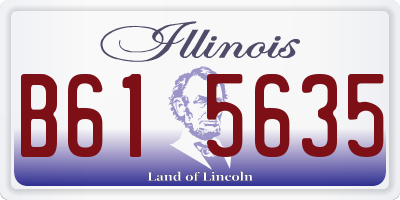 IL license plate B615635